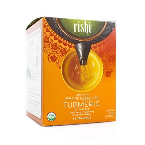Rishi Tea Turmeric Ginger Tea Bags Ct Walmart Com