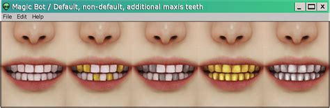 Sims 4 Teeth Grill Cc