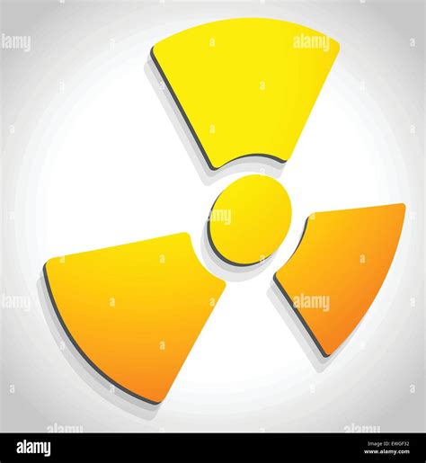 Simple Radiation Radioactivity Sign Eps 10 Vector Illustration Stock