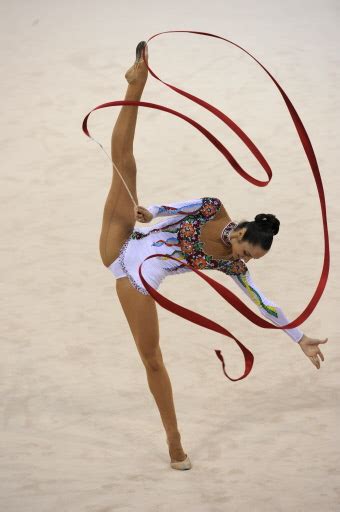 Competitors In Individual All Around Final Of Rhythmic Gymnastics