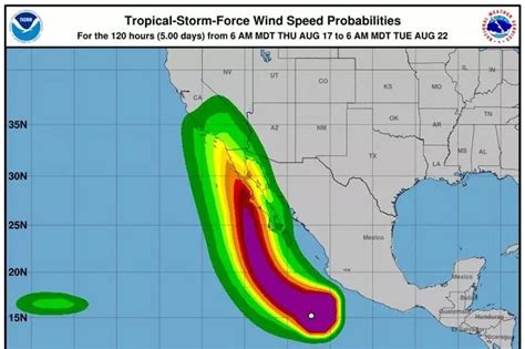 Hurricane Hilary Tracker Maps Show Storm Path As Heavy Rain And Flash