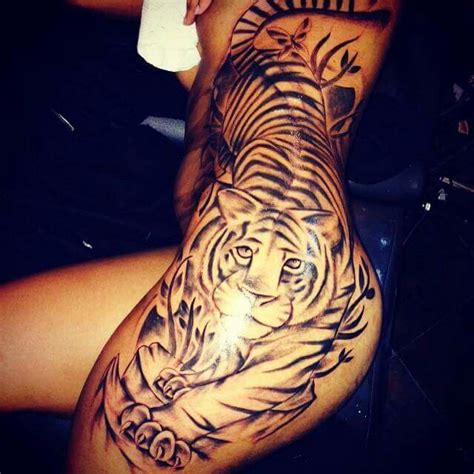 Huge Tiger Side Piece Tattoooos Tattoos Body