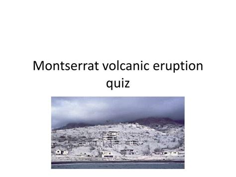 Seconds From Disaster Montserrat Volcano Images All Disaster Msimagesorg