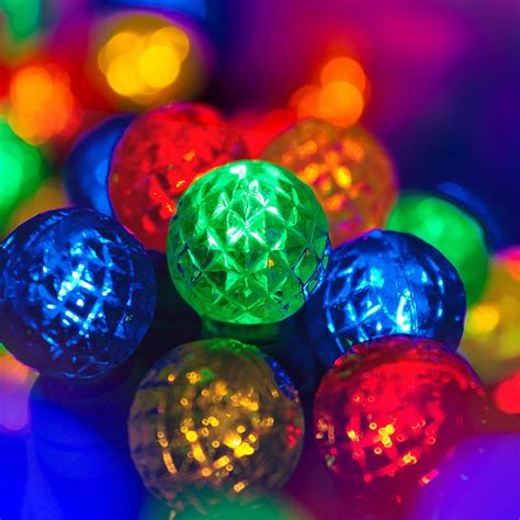 70 G12 Multicolor Ball Lights 24 Ft Led Christmas Lights Multicolor
