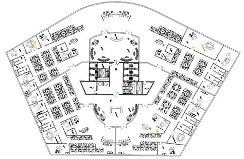 Corporate Office Layout Plan Dwg File Cadbull