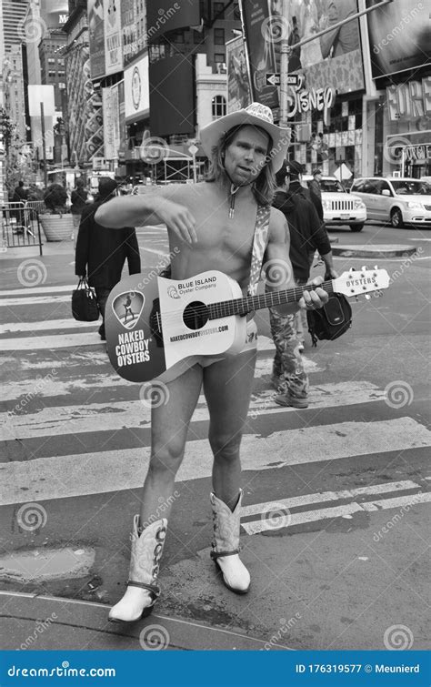 Robert John Burck Better Known As The Naked Cowboy Editorial Photography Image Of