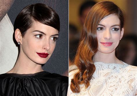 Las Estrellas De Hollywood Cortan Por Lo Sano Anne Hathaway Se Cortó