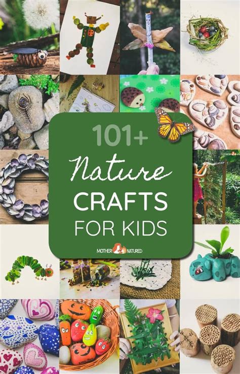 101 Adorable Nature Crafts For Kids Mother Natured