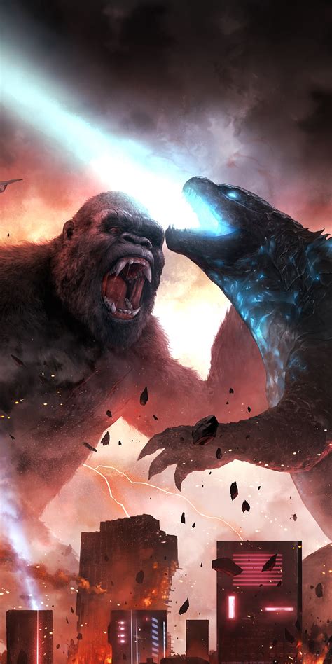 1080x2160 Godzilla Vs Kong Fight Scene 5k One Plus 5thonor 7xhonor