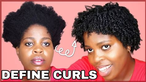 How To Define Curls In Short Natural Hair 4c With Eco Styling Gel How Curl Twa Natural Hair