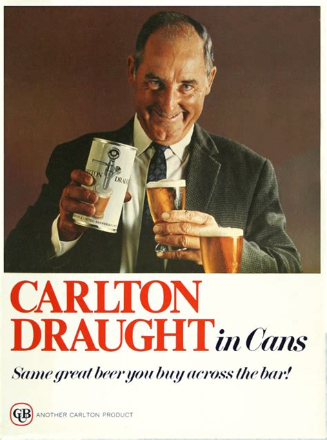 Carlton Draught In Cans Poster Australian Beer Posters