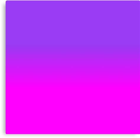 Neon Purple And Hot Pink Ombre Shade Color Fade Canvas Print By