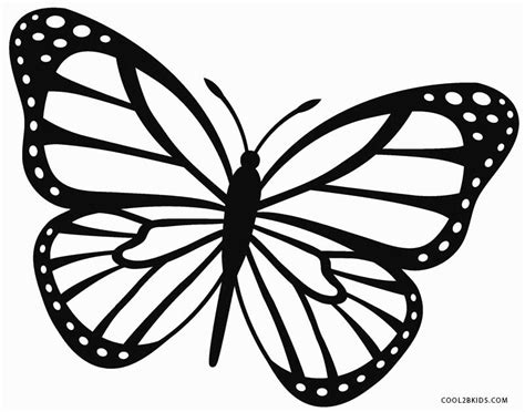 Just click on the butterfly coloring pages that you like and then click on the print button at the top of the page. Printable Butterfly Coloring Pages For Kids