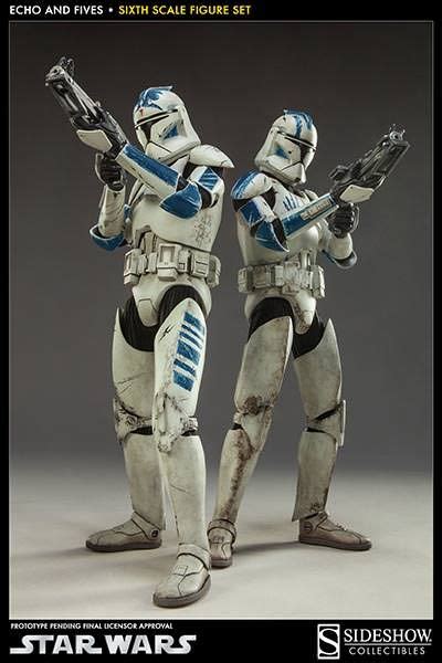 Ct 21 0408 Echo And Ct 27 5555 Five Phase I Star Wars The Clone Wars Sideshow