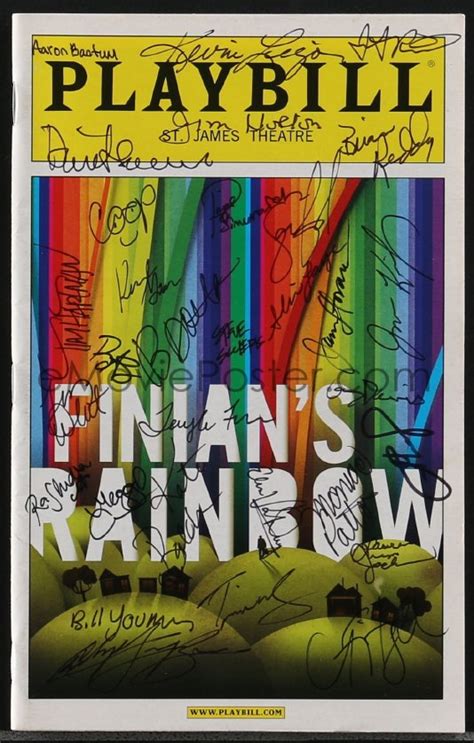 5b0168 Finians Rainbow Signed Playbill 2009 By Jim