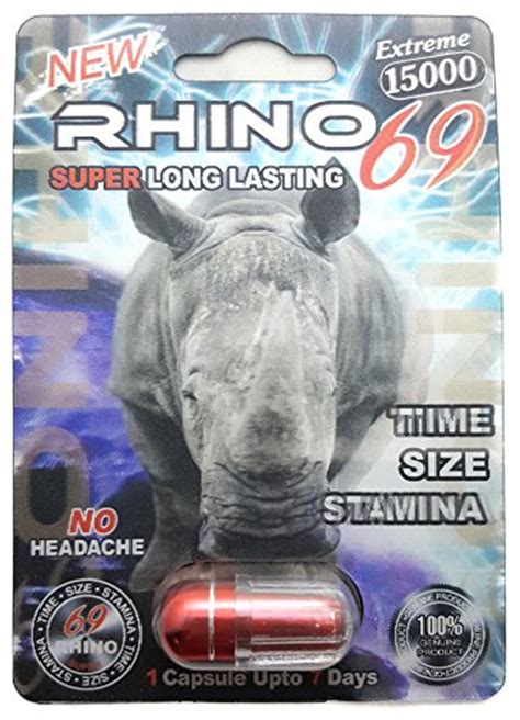 Rhino 69 Extreme 15000 Sexual Male Performance Enhancement Pill 15k