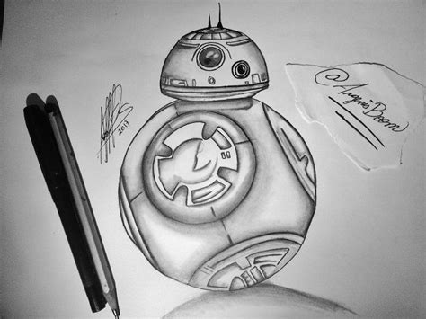 Intentando Realizar Dibujos De Star Wars Ilustración Del Bb 8 — Steemit