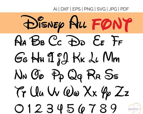Walt Disney Font Svg Font Svg Alphabet Alphabet Letters Etsy Images