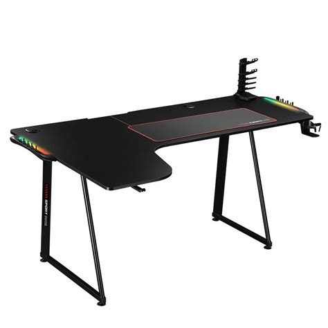 Buy Led Gaming Desk Carbon Fibre Computer Desktop Racer Table Study