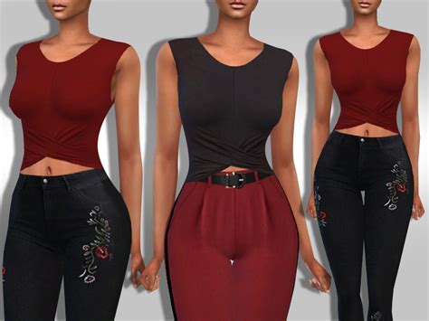 The Sims Resource Female Stylish Casual Tops