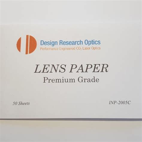 Lens Tissue Paper Design Research Optics