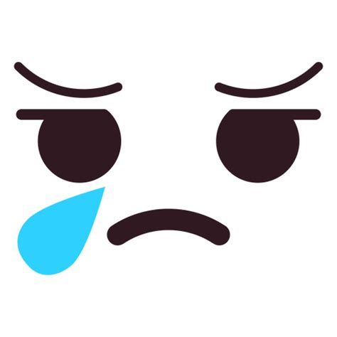 Cara De Emoticon Llorando Simple Descargar Pngsvg Transparente