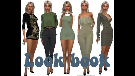 The Sims 4 Green Aesthetic Lookbook Cc Links Youtube