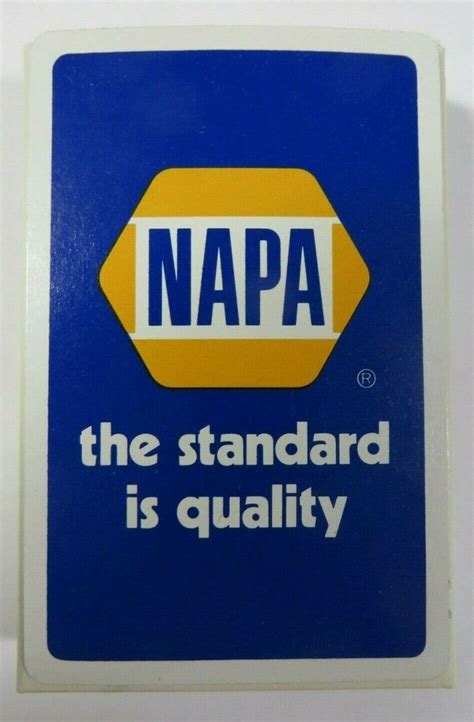 Vintage Napa Auto Parts Playing Cards Sealed Deck Unopened New