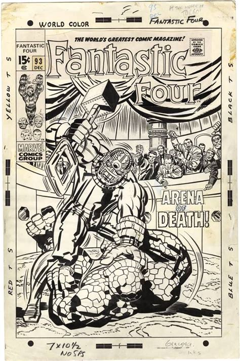 Fantastic Four 93 By Jack Kirby And Frank Giacoia Comic Book Pages