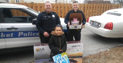 Pawtucket Police Surprise Young Girl After Thief Steals Special