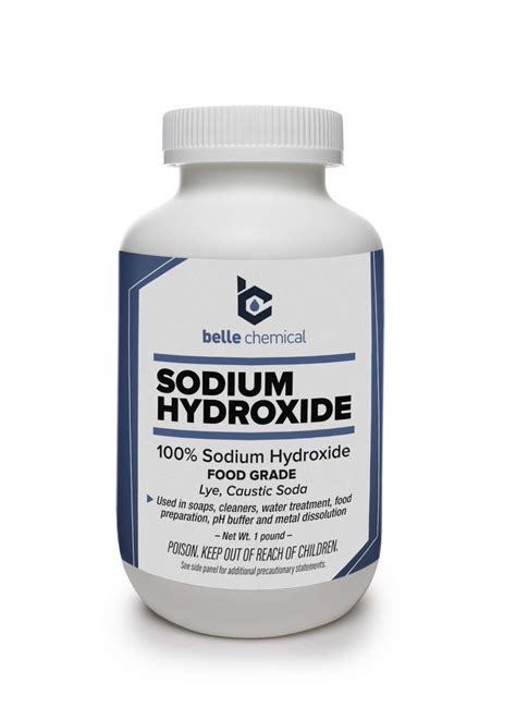 Buy Sodium Hydroxide Pure Food Grade Caustic Soda Lye Pound