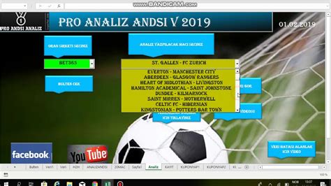 Pro Andsi Analiz Futbol V Mac Tahminleri Youtube