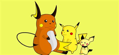 Pichu Pikachu Raichu By Tatersammich On Deviantart