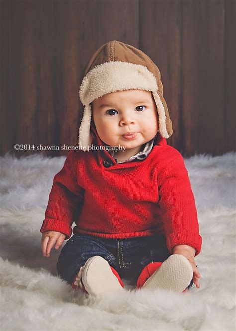 6 Month Old Baby Boy Studio Inspiration Shawna Shenette Photography