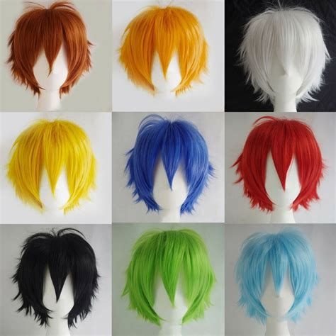 Gallery of anime haircut ideas for men. UNISEX Male Female Straight Short Hair Wig Cosplay Party ...