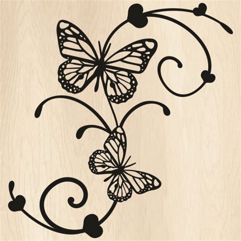 Swirly Butterfly SVG | Butterflies PNG