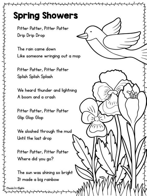 Pin By Katie G On Language Spring Poetry Spring Poems For Kids