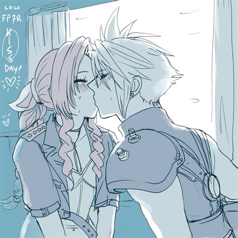 Cloud And Aerith Kissing Theyre So Shy Rclaerith