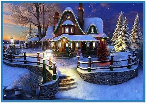 Free Download White Christmas 3d Screensaver And Animated Wallpaper