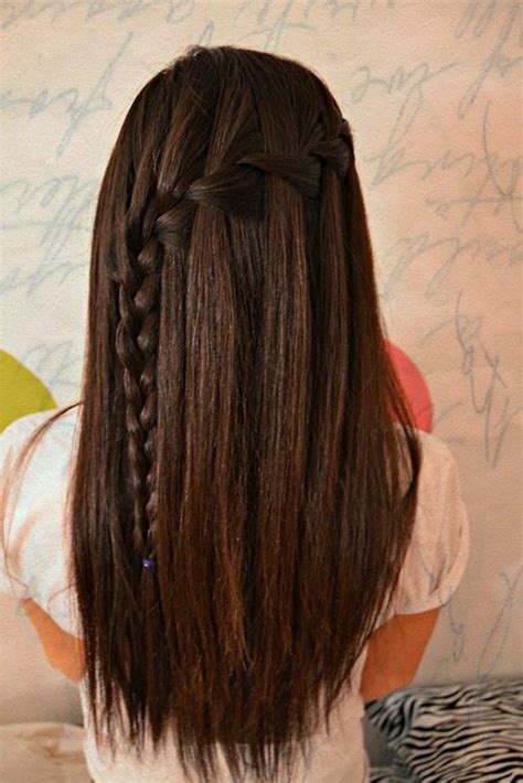 Braids are easily one of the quickest hairstyles. Waterfall Braid | Hair styles, Braids for long hair ...