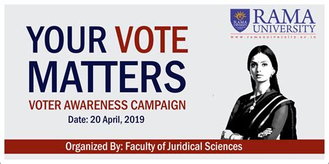 Signature Campaign For Voter Awareness Rama University