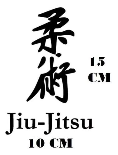 Adesivo Logo Jiu Jitsu Kanji Mma Luta Com Frete Grátis Mercadolivre