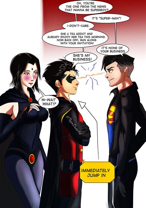 Demonbird Events On Tumblr What If Superbabe Kon EL Conner Kent Finally Meet Teen Titans And