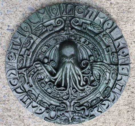 Rlyeh Calendar Antique Paint Cthulhu Lovecraftian Horror Lovecraft