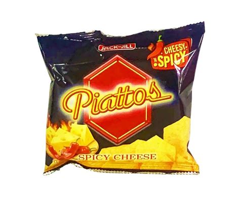Jack N Jill Piattos Spicy Cheese Flavored Potato Crisps 40g