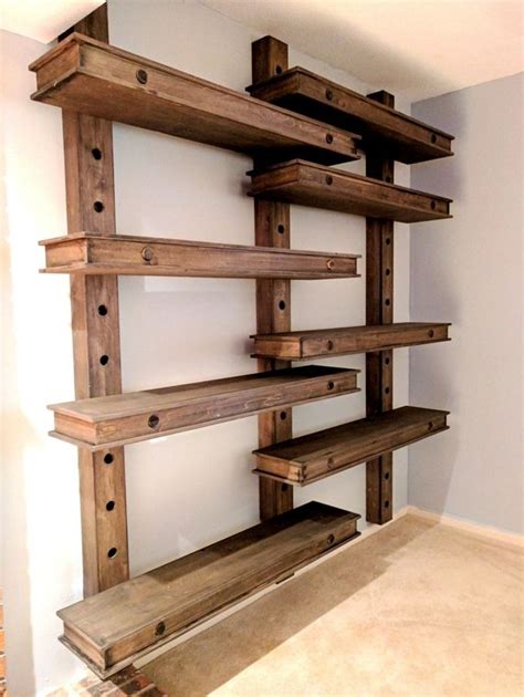 Cut a piece of 1/4″ pegboard to the desired width and length to joe truini: Over-sized GIANT Pegboard Shelves that are Adjustable! | Bookshelves diy, Diy furniture, Shelves