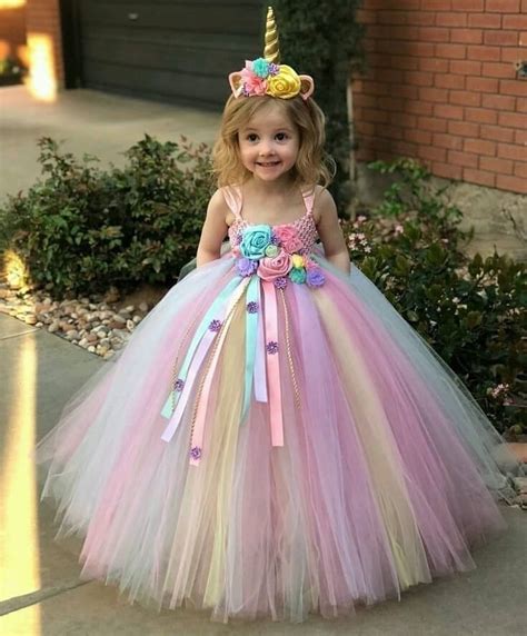 Image May Contain 1 Person Outdoor Birthday Girl Dress Unicorn
