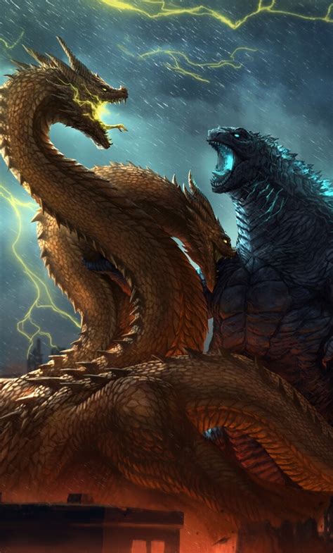 1280x2120 Godzilla Vs King Ghidorah King Of The Monsters Iphone 6 Plus