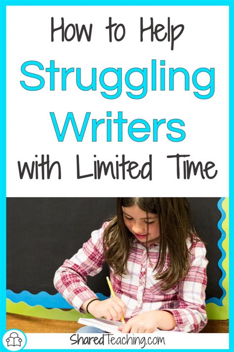 Helping Struggling Writers By Differentiating Shared Teaching