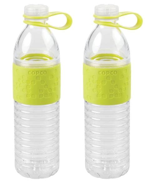 Copco Hydra Reusable Water Bottle 169 Ounce Lime Green 2 Pack